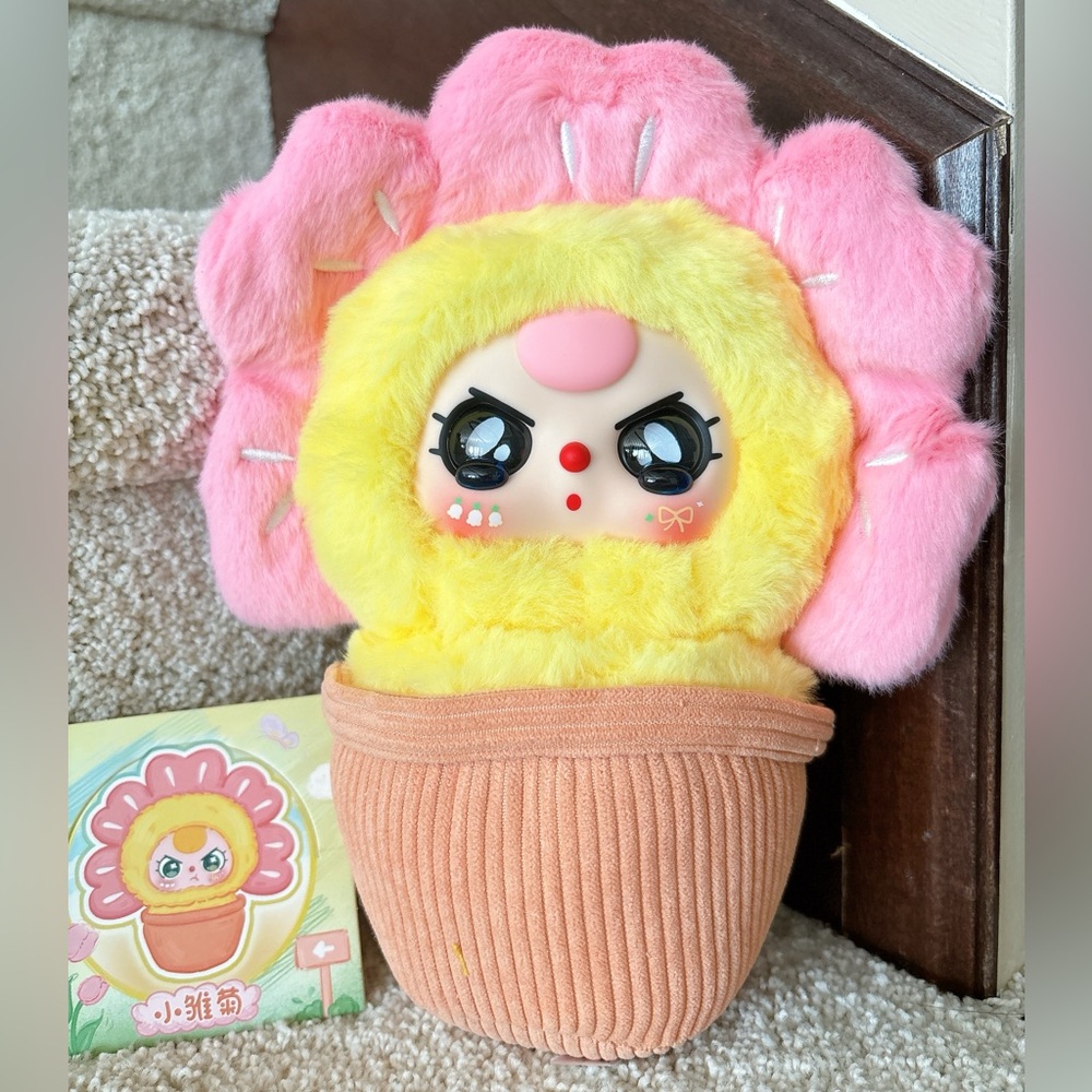 Baby Three A Pot of Small Flowers Plush Blind Box Glass Eyes | Kawaii Gift